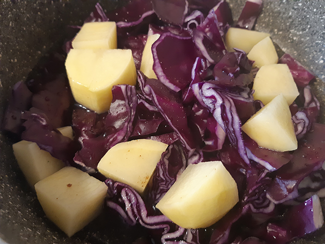 Cavolo Viola e patate